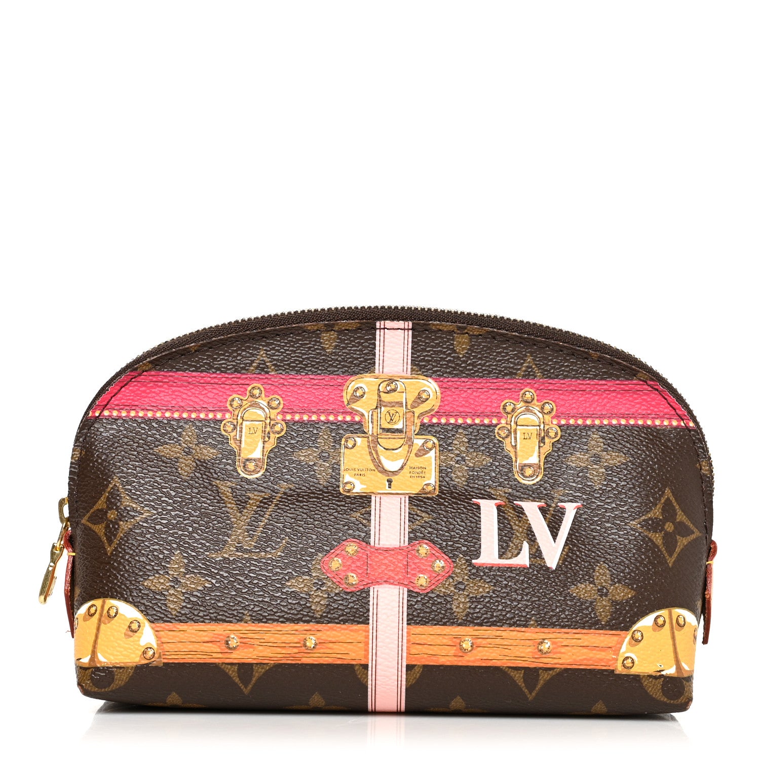 Louis Vuitton Monogram Summer Trunks Cosmetic Pouch PM 1 of 10