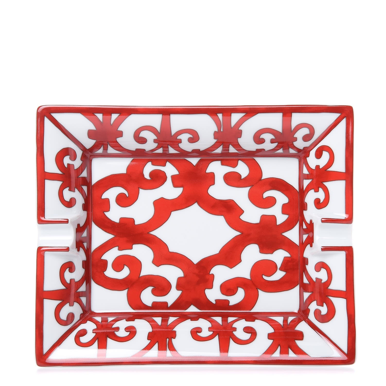 Hermes Porcelain Balcon du Guadalquivir Rectangular Ashtray 1 of 7