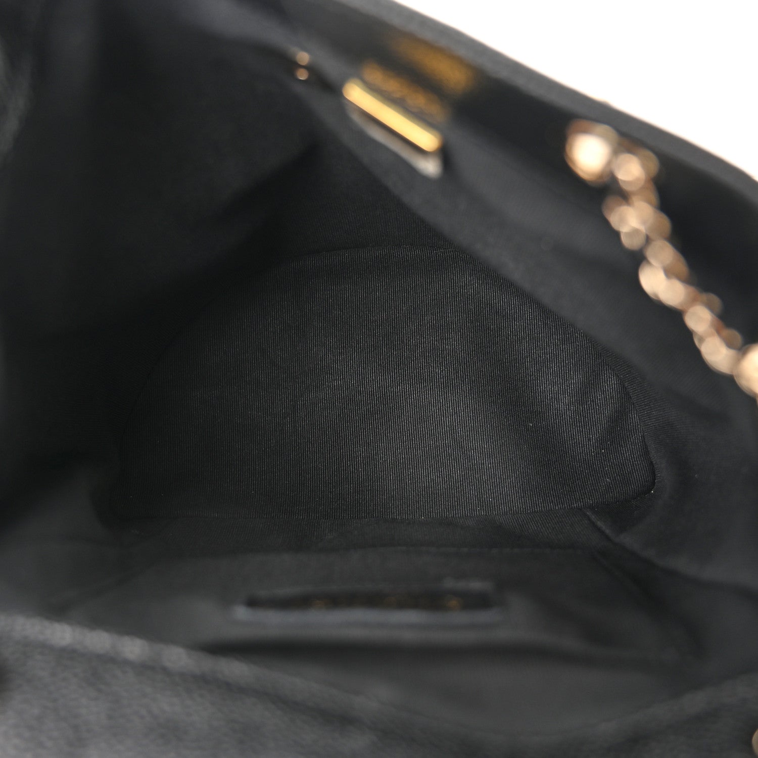 Chanel Shiny Caviar Quilted Medium Duma Pockets Drawstring Backpack Black 5 of 11