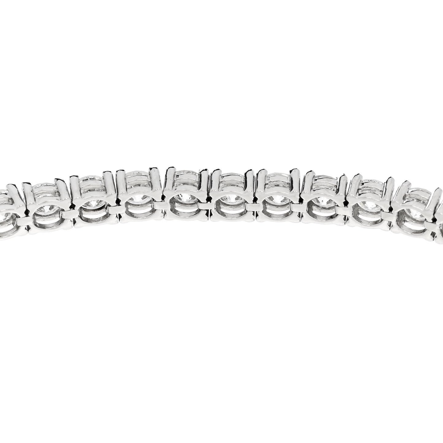Platinum Diamond 12.09ct Tennis Bracelet