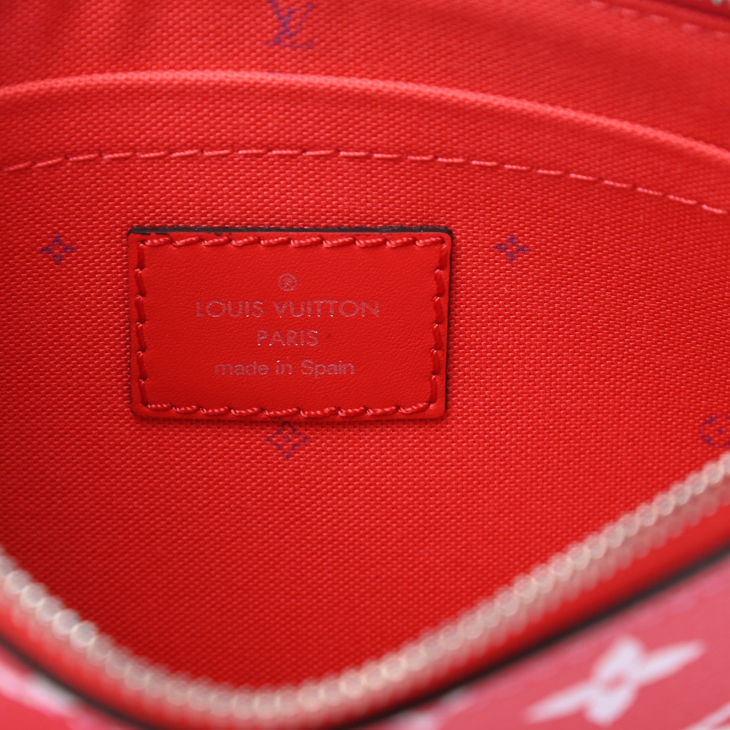 Louis Vuitton Monogram Escale Neverfull MM GM Pochette Rouge 6 of 6
