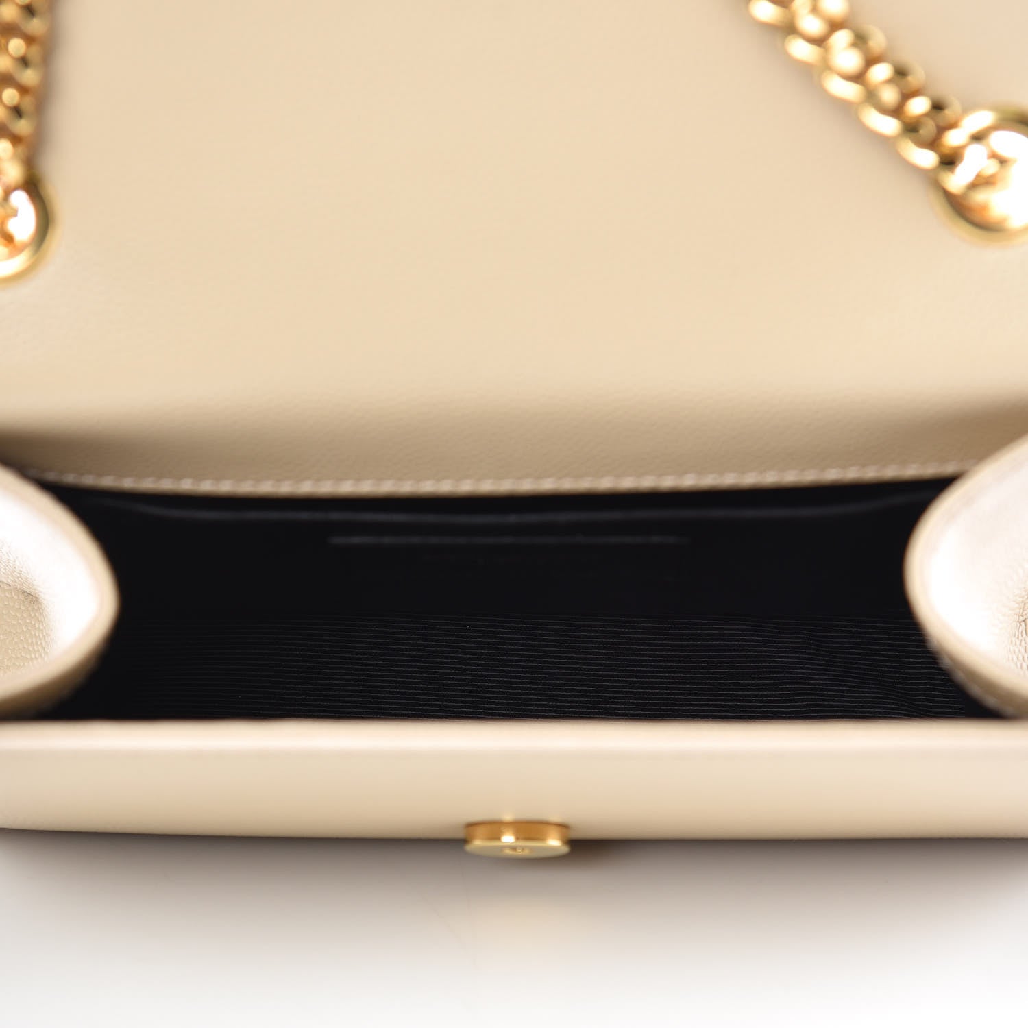Saint Laurent Grain De Poudre Small Monogram Kate Satchel Nude Powder 5 of 10
