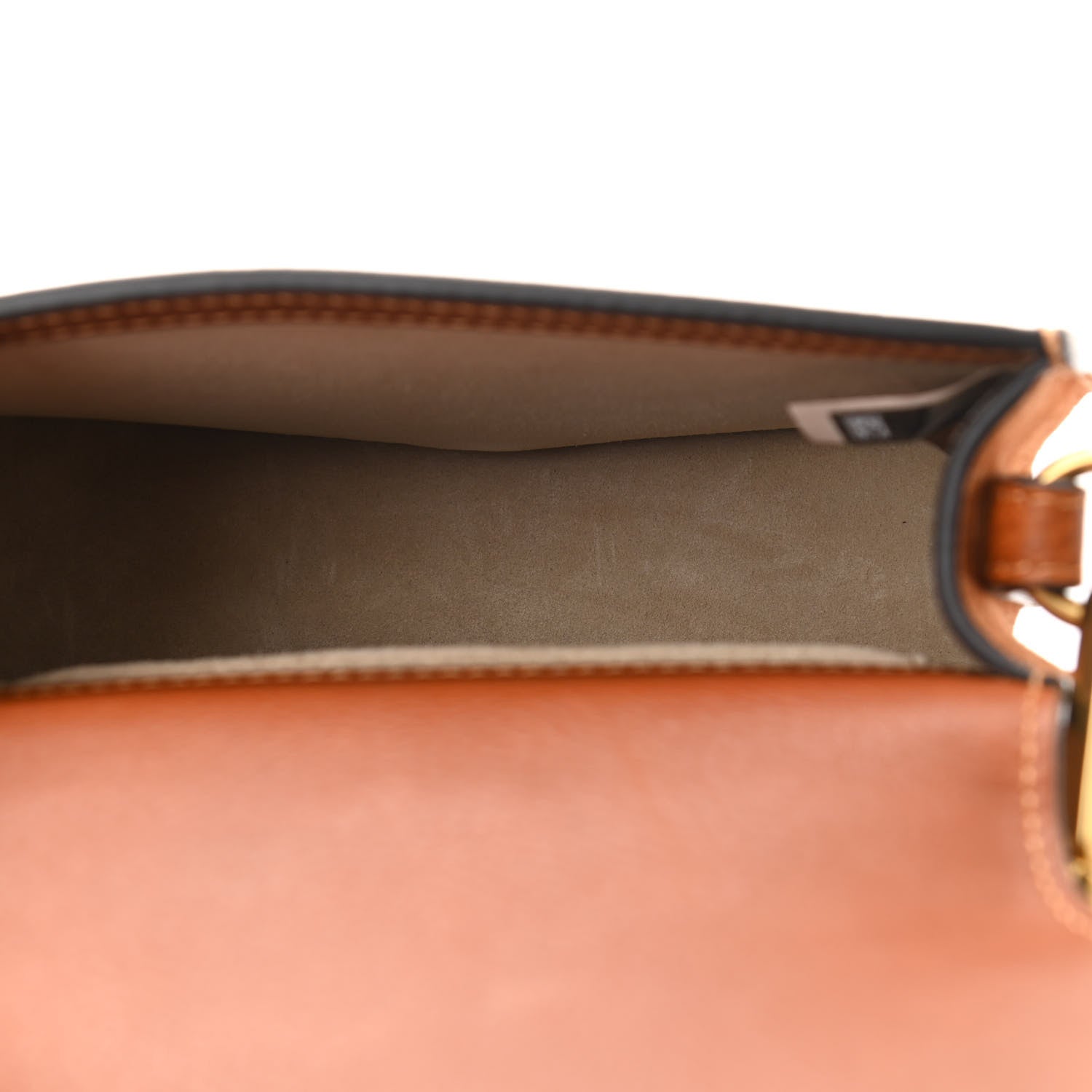 Chloe Calfskin Suede Small Nile Bracelet Bag Caramel 5 of 10