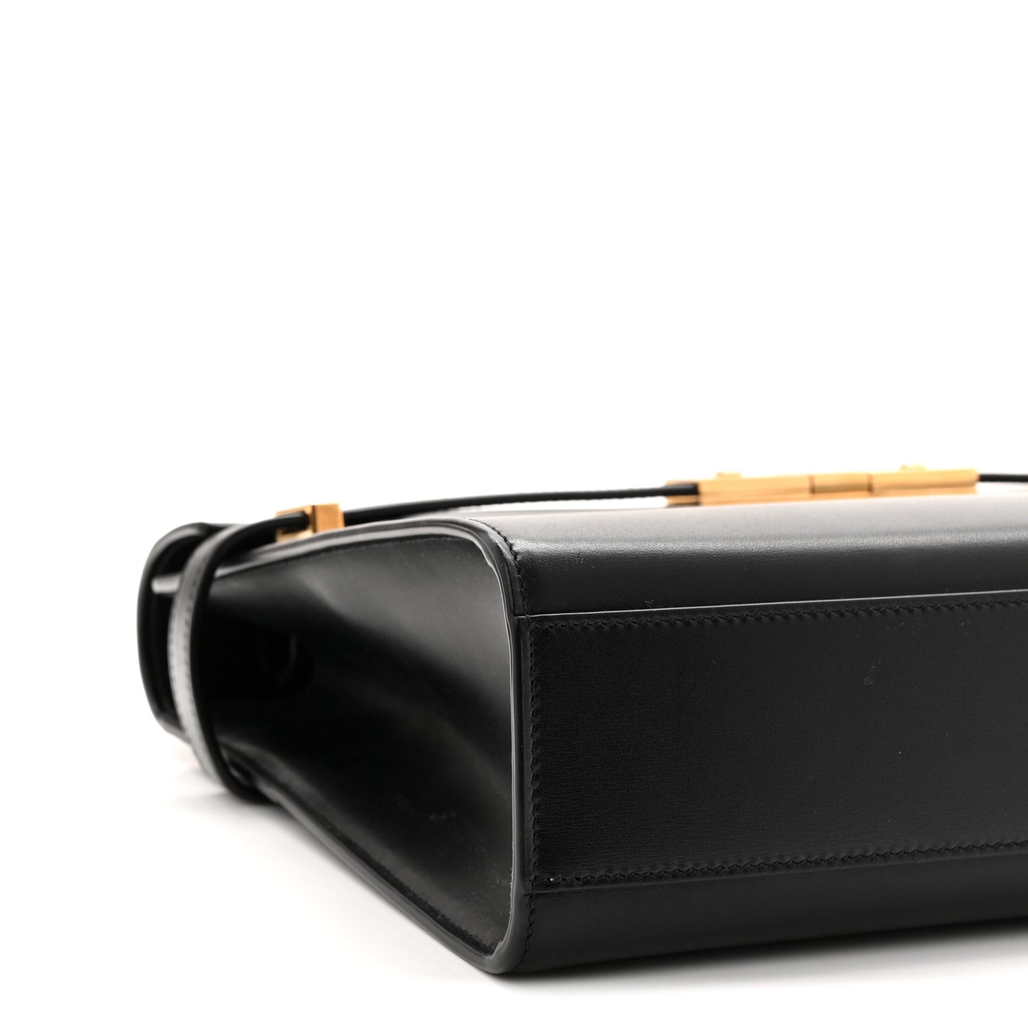 Smooth Calfskin Manhattan Shoulder Bag Black