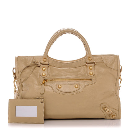Balenciaga Agneau Giant 12 Gold Hardware City Beige Oryx 1 of 6