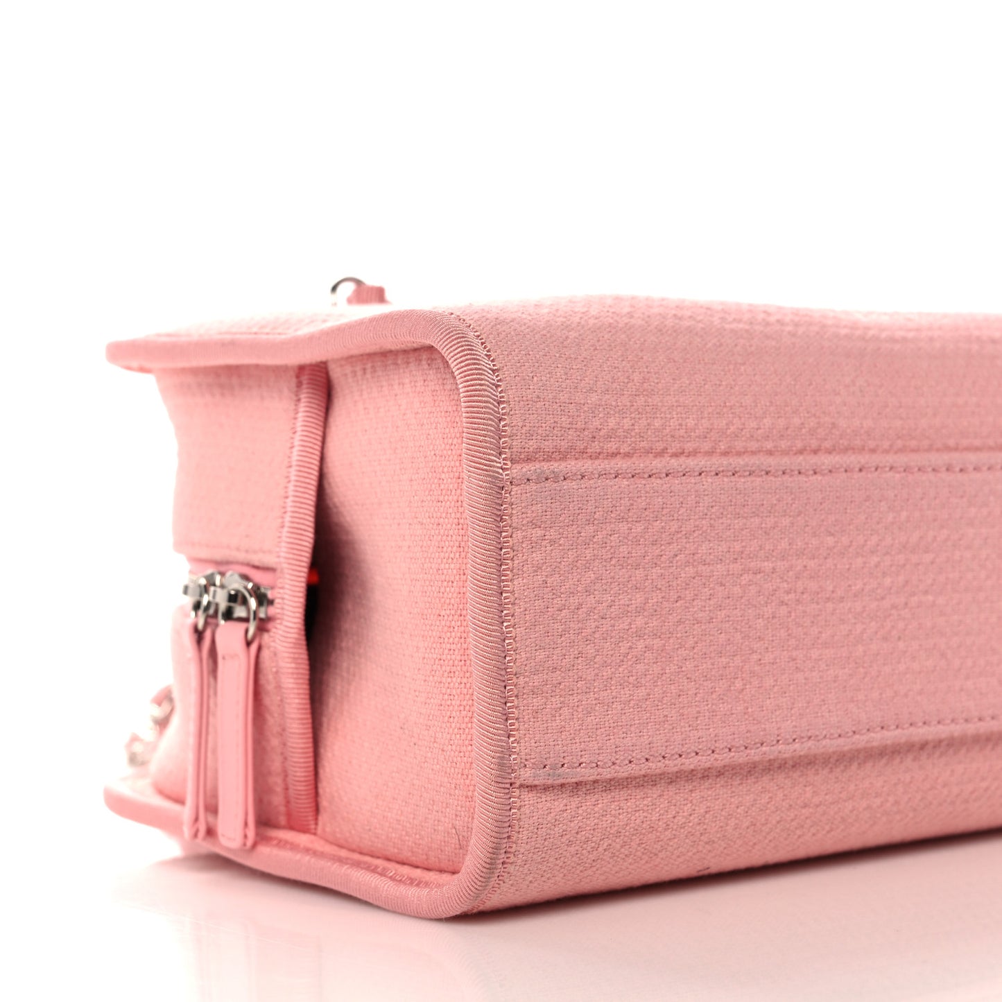 Canvas Deauville Small Bowling Bag Pink