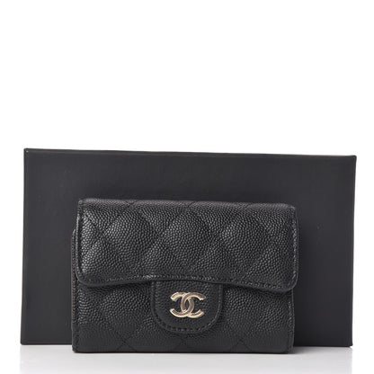 Chanel Caviar Quilted Classic 4 Key Holder Wallet Black 9 of 9