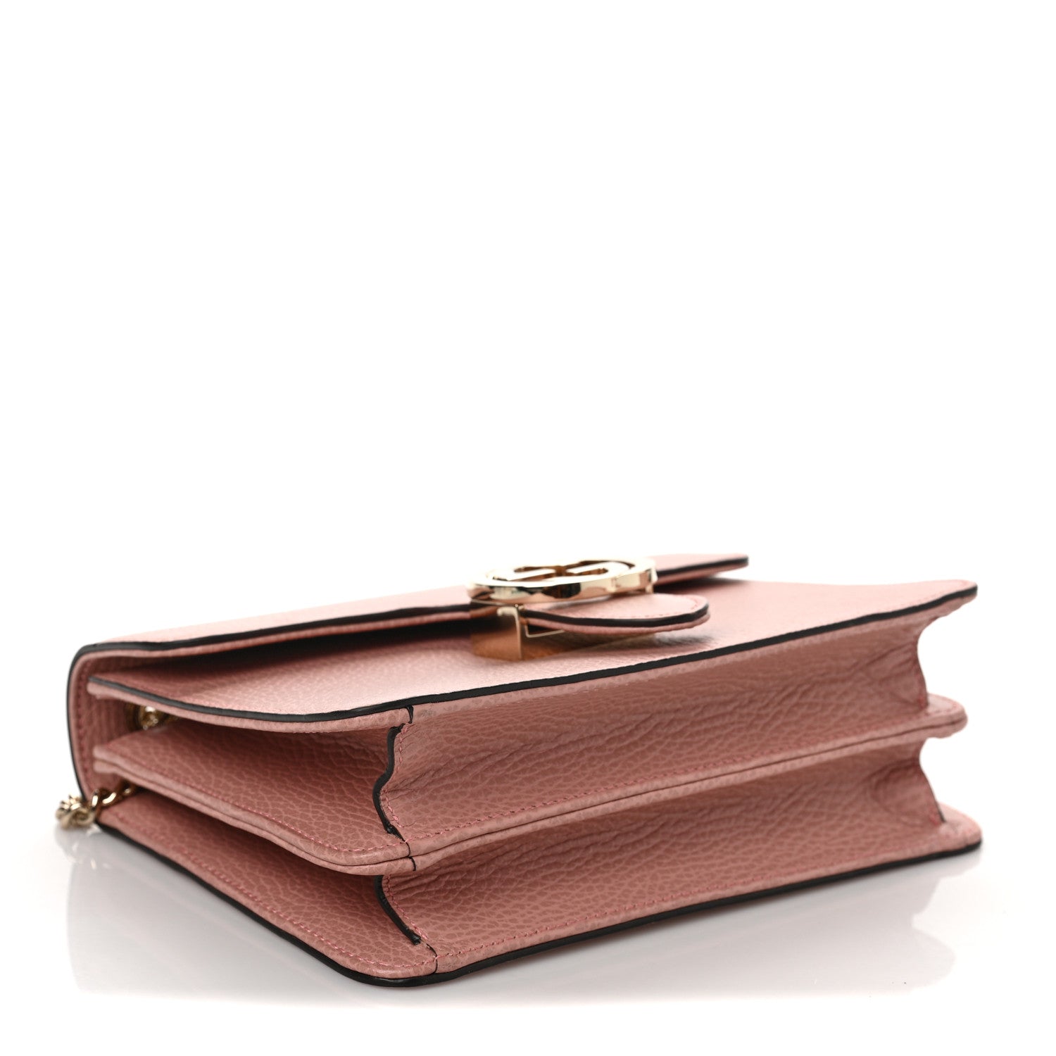 Gucci Dollar Calfskin Small Interlocking G Shoulder Bag Soft Pink 5 of 8