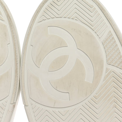 Chanel Calfskin CC Womens Sneakers 36 White 10 of 14