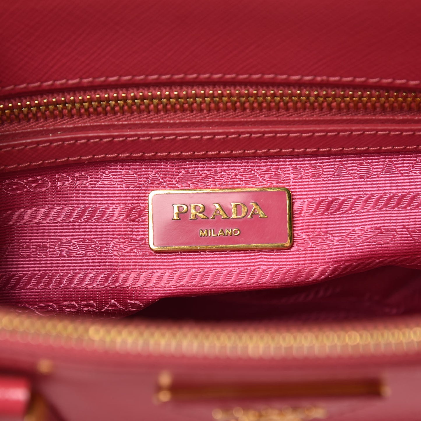 Saffiano Vernice Mini Galleria Double Zip Tote Peonia