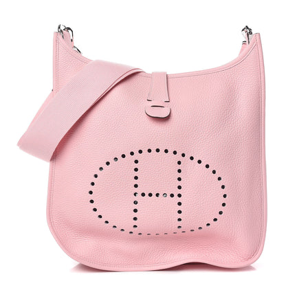 Hermes Taurillon Clemence Evelyne III GM Rose Sakura 1 of 11