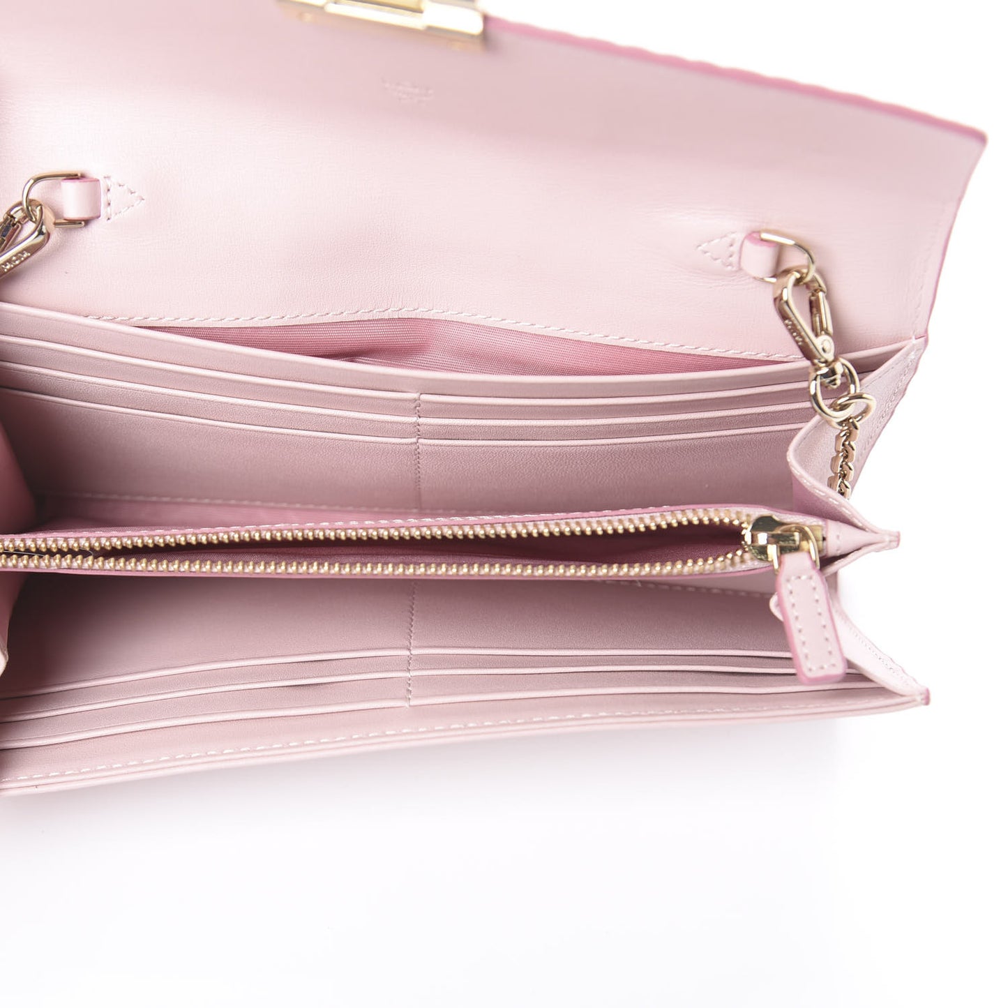 Visetos Large Patricia Wallet On Chain Soft Pink