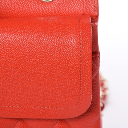 Chanel Caviar Quilted Medium Double Flap Red 10 of 17