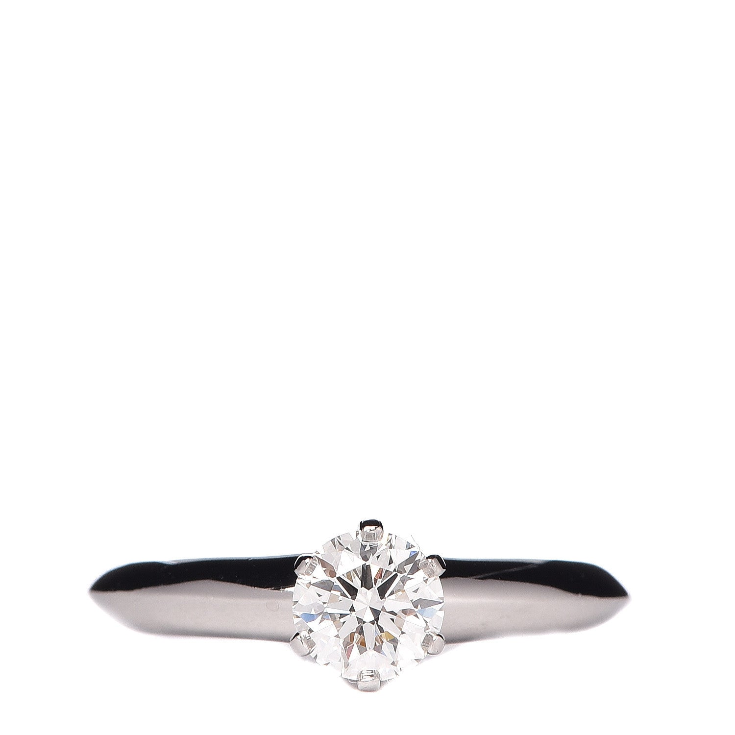 Tiffany Platinum Diamond .51ct Solitaire Engagement Ring 46 3.75 1 of 4