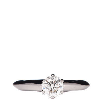 Tiffany Platinum Diamond .51ct Solitaire Engagement Ring 46 3.75 1 of 4