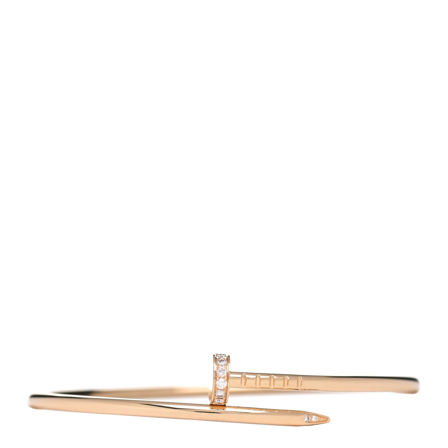18K Yellow Gold Diamond Small Juste Un Clou Bracelet 16