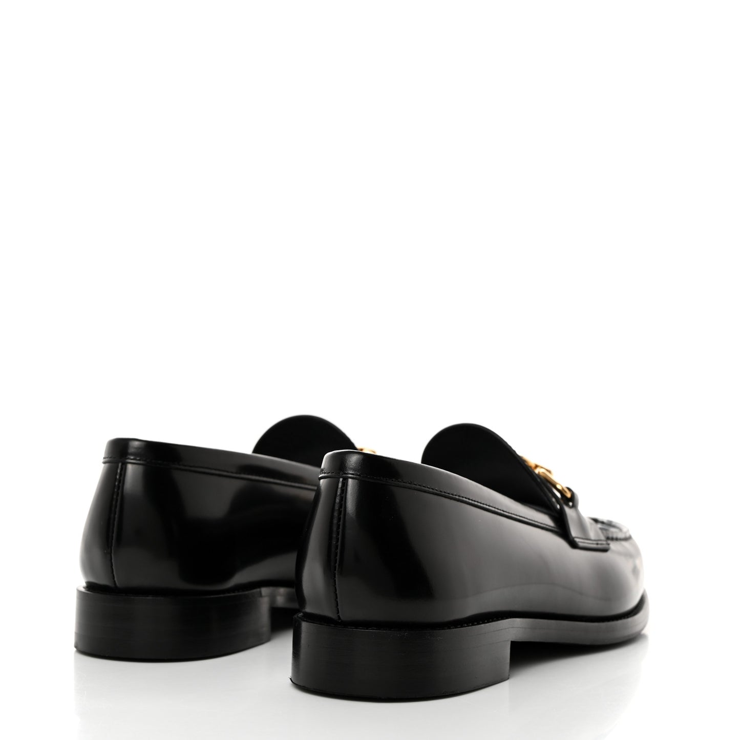 Glazed Calfskin Chess Flat Loafer 39