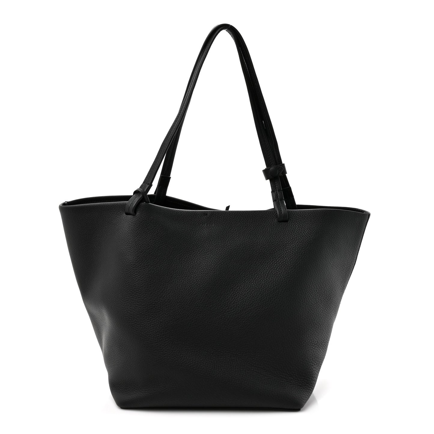 Grained Calfskin Park Tote Three Black