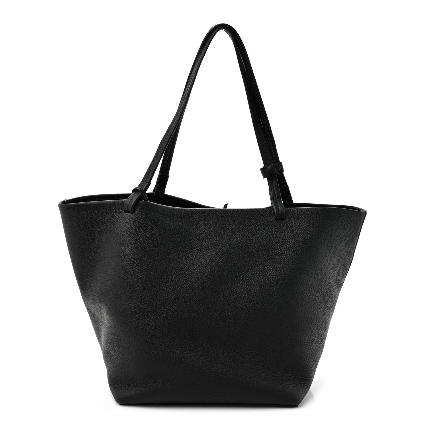 The Row Grained Calfskin Park Tote Three Black 1 of 10