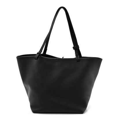 The Row Grained Calfskin Park Tote Three Black 1 of 10
