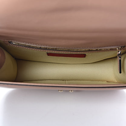Valentino Garavani Vitello Medium Glam Lock Rockstud Flap Soft Noisette 5 of 17