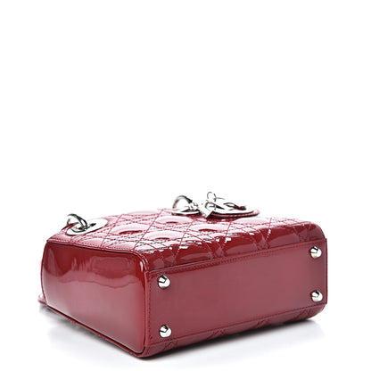 Christian Dior Patent Cannage Mini Lady Dior Red 3 of 11