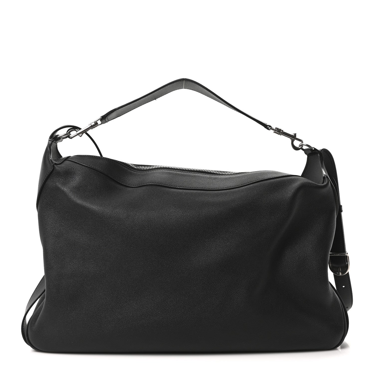 Celine Supple Calfskin Weekend Romy Shoulder Bag Black 1 of 9