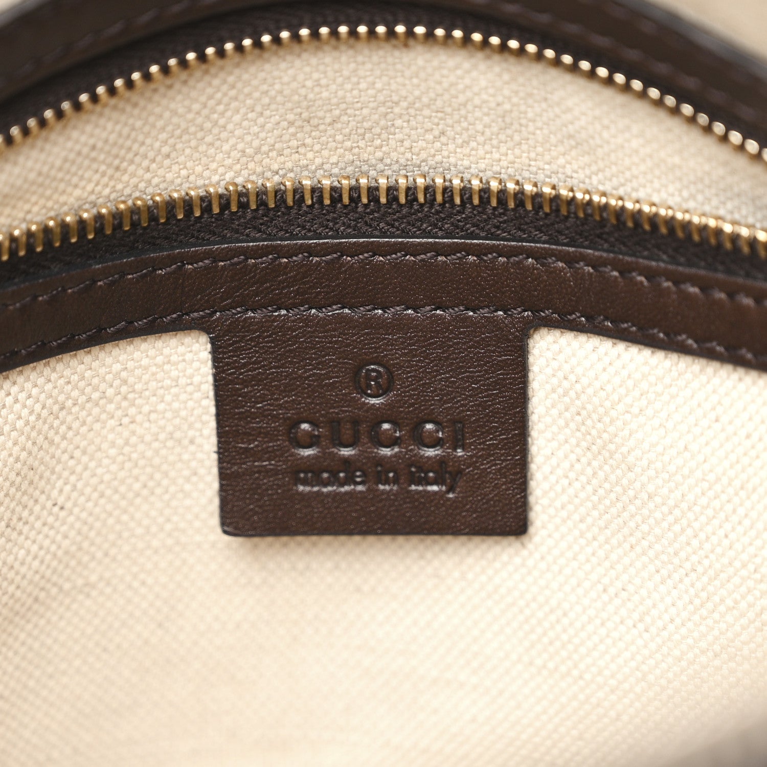 Gucci Monogram Selleria Calfskin Vintage Web Medium Boston Beige Ebony Cocoa 6 of 14