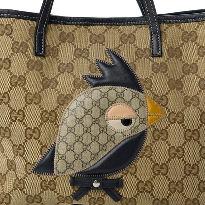 Gucci GG Monogram Childrens Mini Zoo Bird Tote Navy 11 of 11