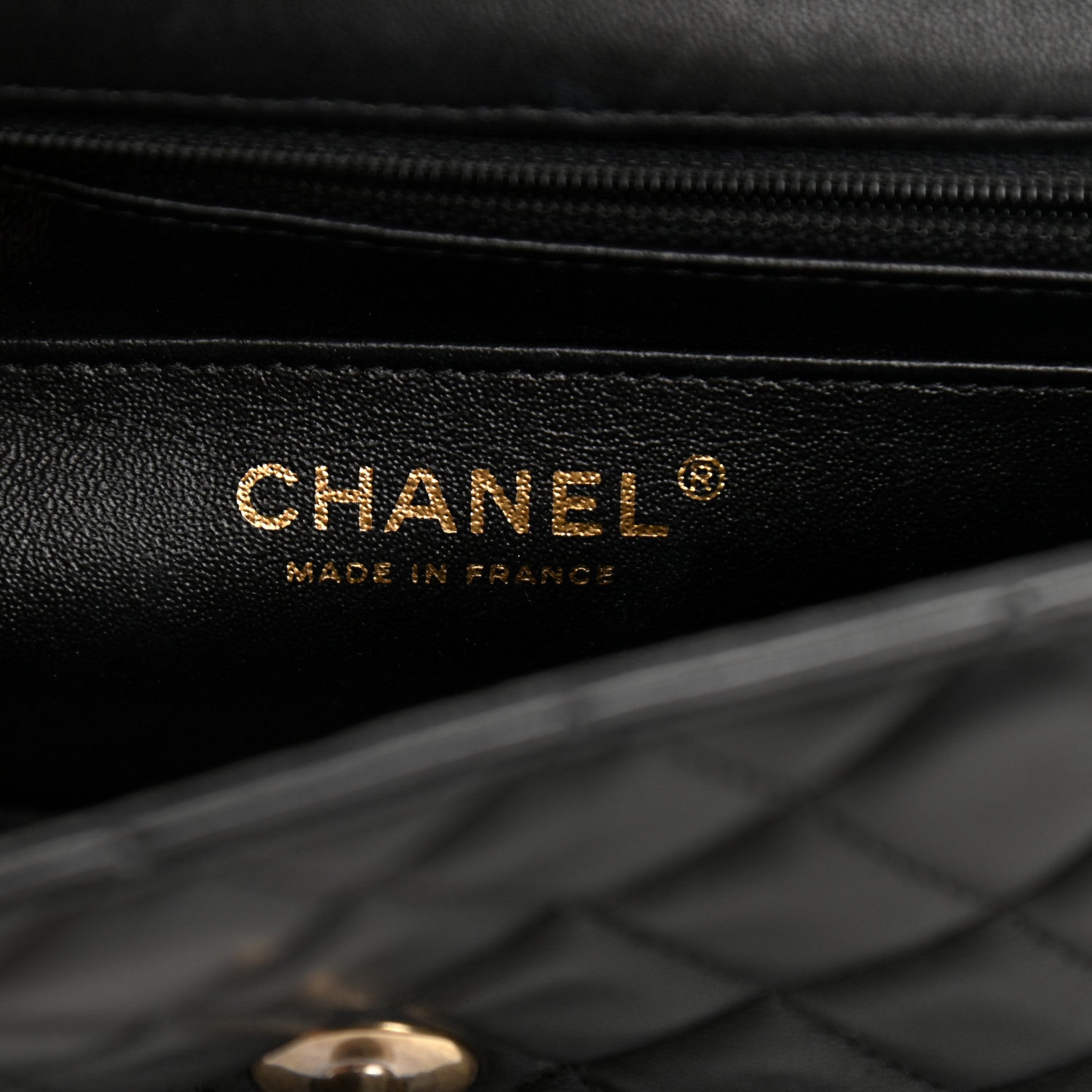 Chanel Lambskin Quilted Mini Rectangular Flap Black 6 of 10