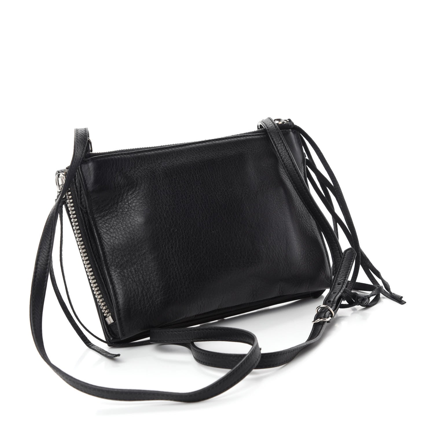 Balenciaga Veau Papier Triple XS Zip Around Crossbody Black 3 of 10