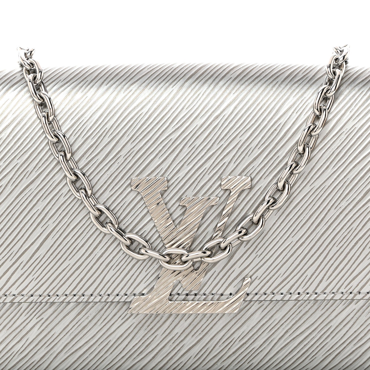 Louis Vuitton Epi Pochette Louise NM Silver 7 of 9