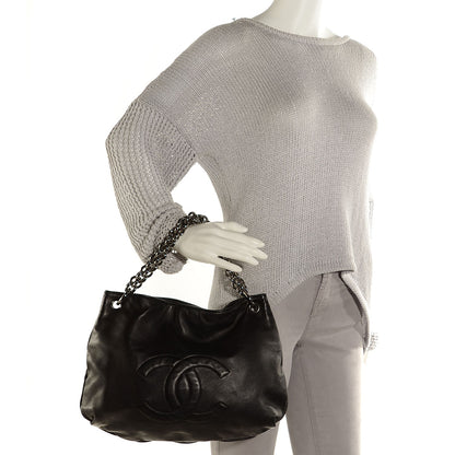 Chanel Lambskin Soft and Chain Small Hobo Black 2 of 7