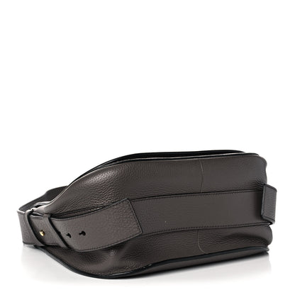 Tom Ford Grained Calfskin Soft Jennifer Saddle Bag Graphite 3 of 13