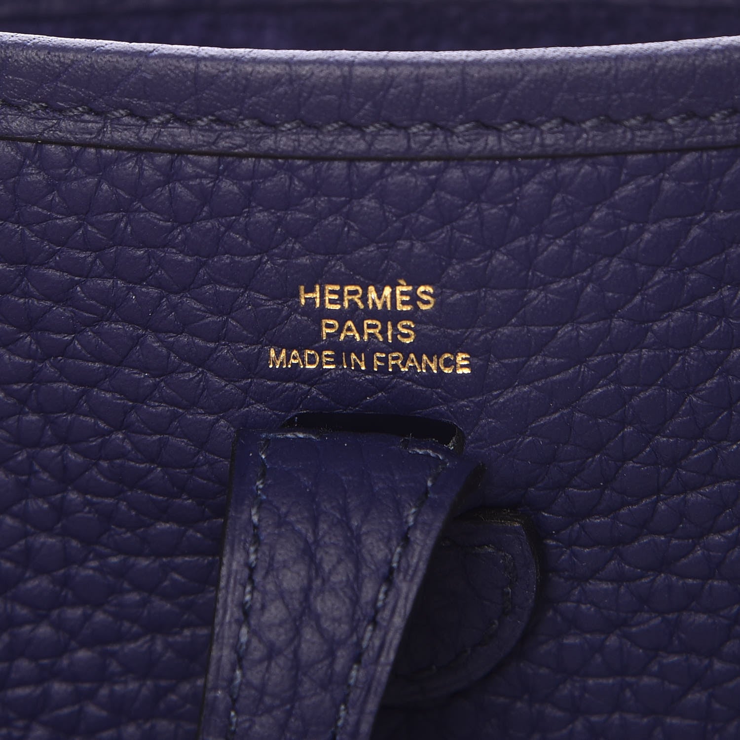 Hermes Taurillon Clemence Amazone Evelyne TPM Bleu Encre 6 of 9