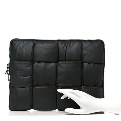 Bottega Veneta Calfskin Maxi Intrecciato Puffy Laptop Pouch Camping 2 of 7