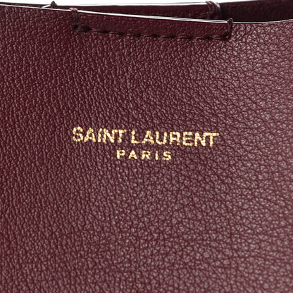 Saint Laurent Calfskin Toy Shopping Tote Dark Red 9 of 9