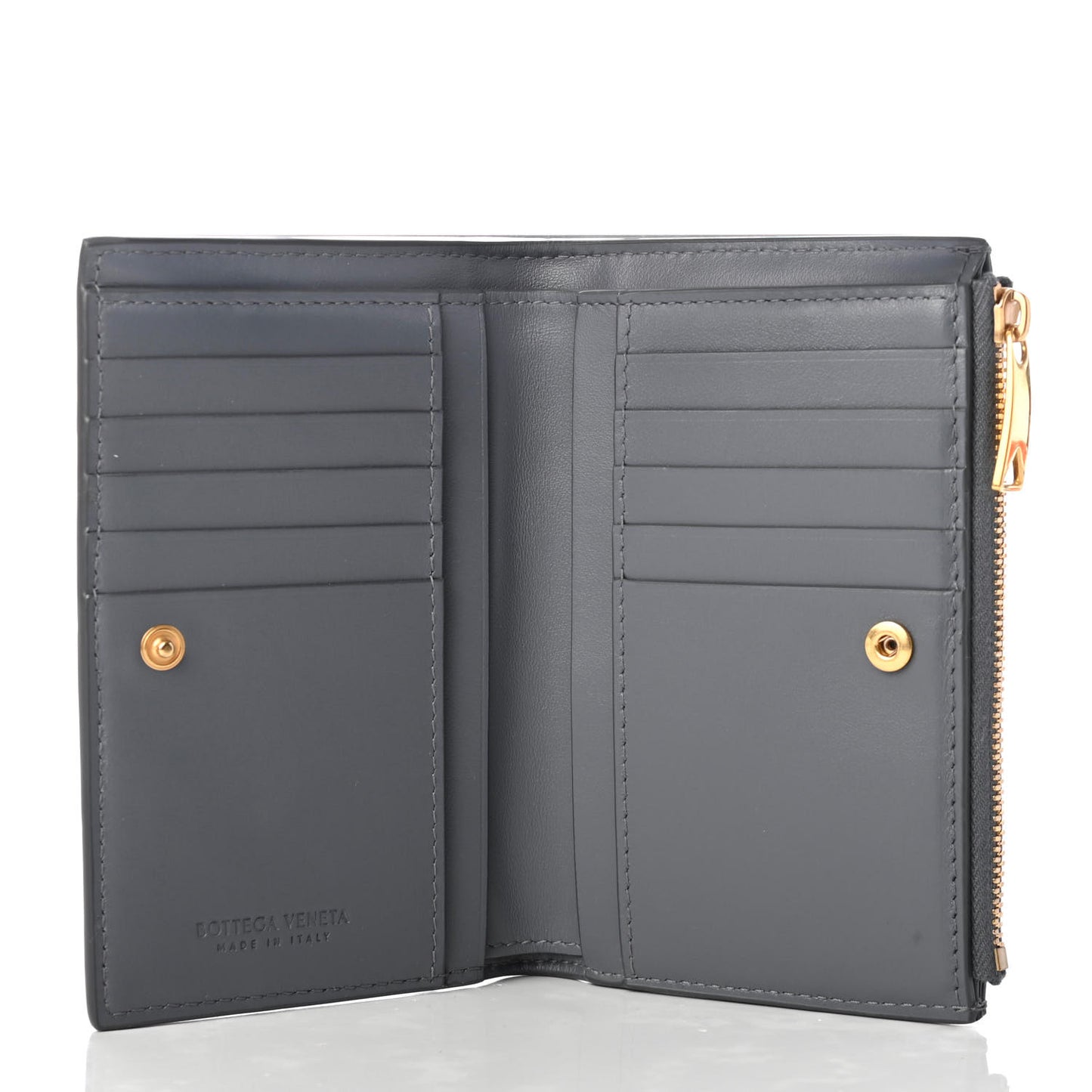 Lambskin Intrecciato Wallet Thunder