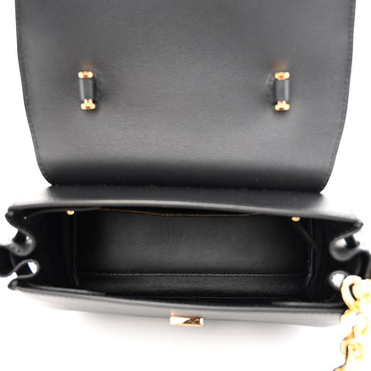 Versace Grained Calfskin La Medusa Top Handle Bag Black 5 of 10