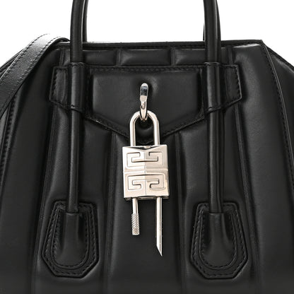 Givenchy Box Calfskin Padded Mini Lock Antigona Shoulder Bag Black Black 8 of 11