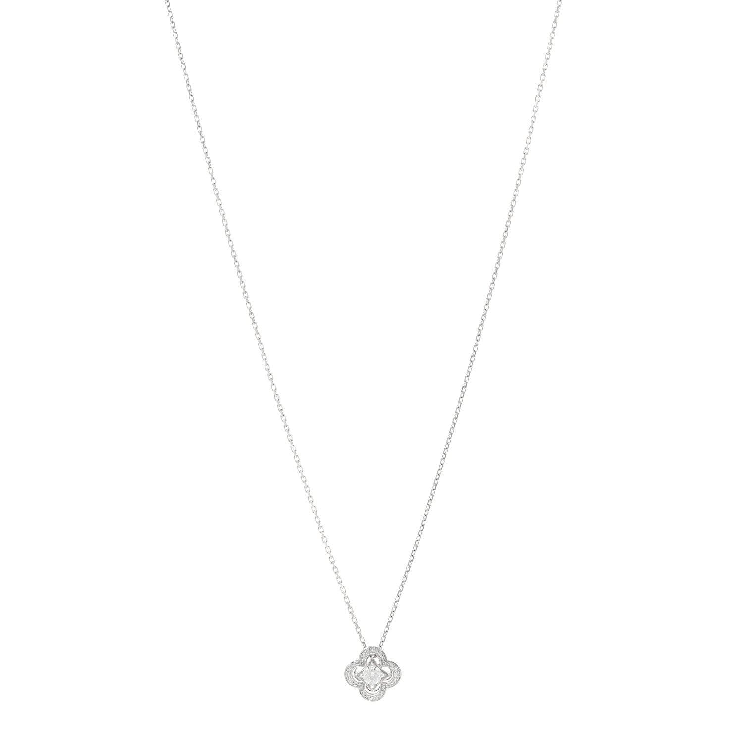 Louis Vuitton 18K White Gold Diamond Les Ardentes Pendant Necklace 1 of 4
