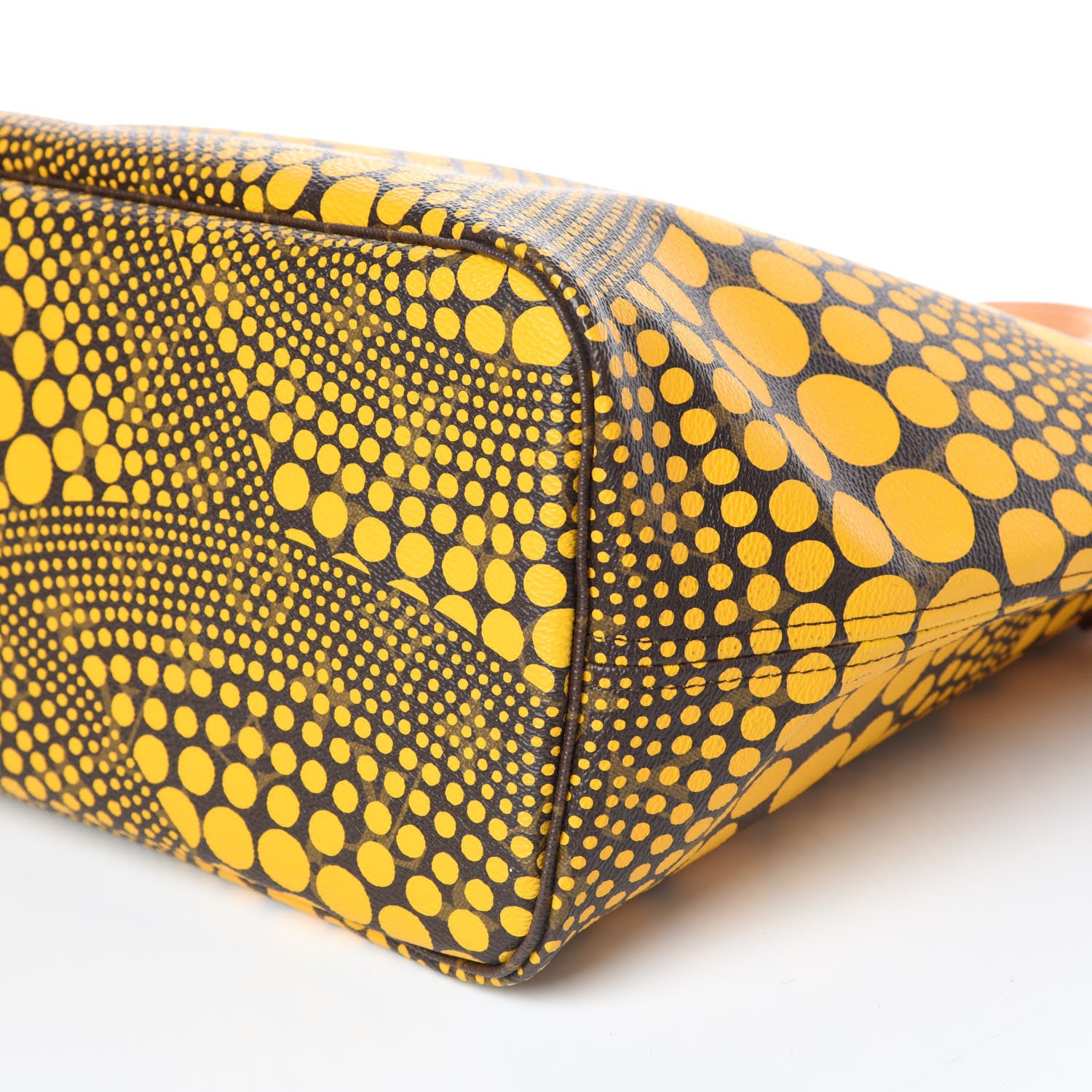 Louis Vuitton Monogram Kusama Waves Neverfull MM Yellow 14 of 14