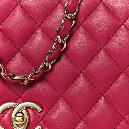 Chanel Lambskin Quilted Medium Lovely Day Flap Pink 9 of 11