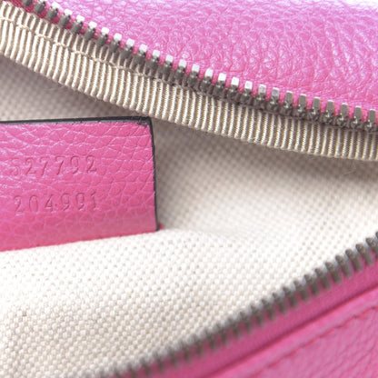 Gucci Grained Calfskin Small Logo Belt Bag Box Pink Green 7 of 10