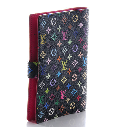 Louis Vuitton Monogram Multicolor Small Ring Agenda Black 3 of 8