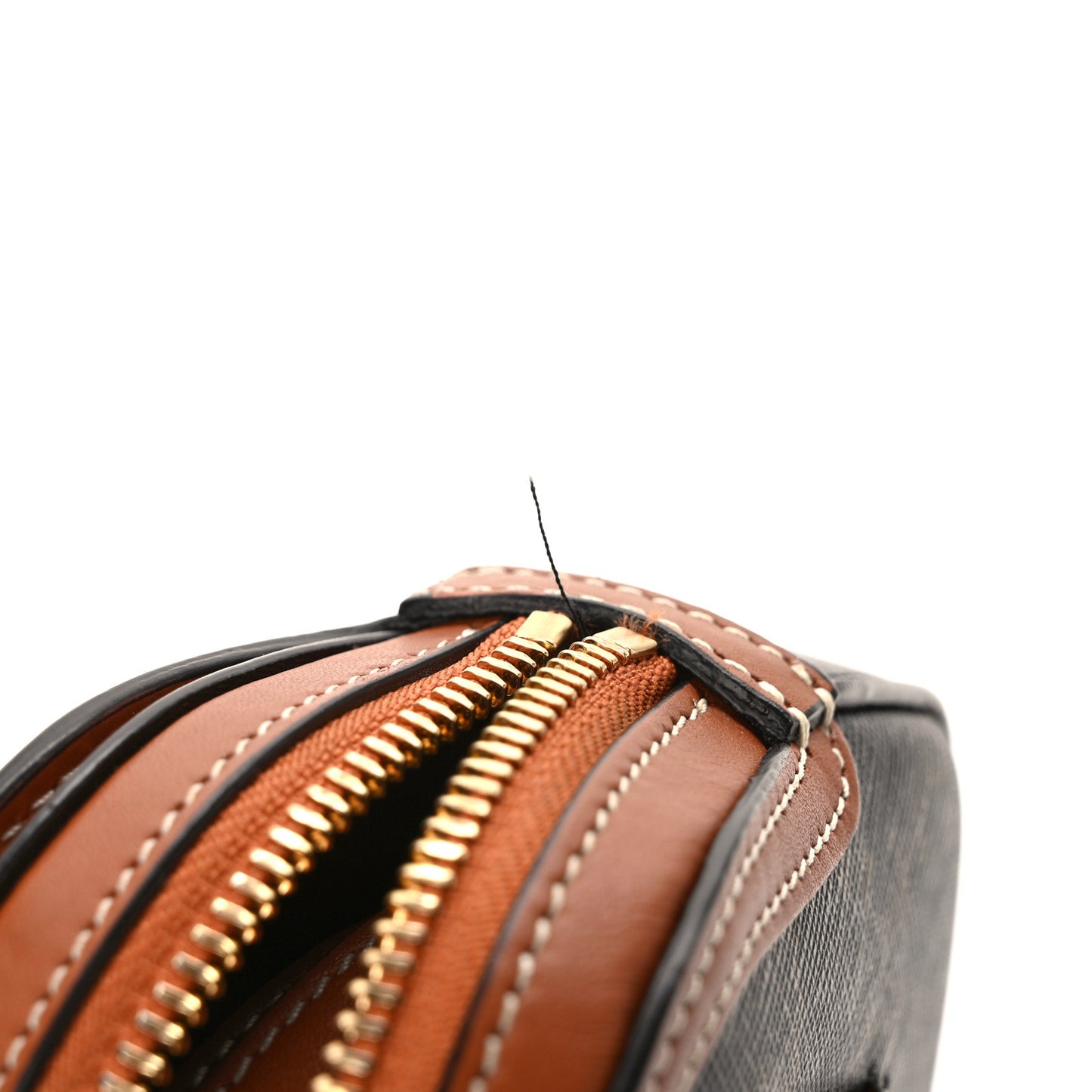Triomphe Canvas Calfskin Belt Bag Tan