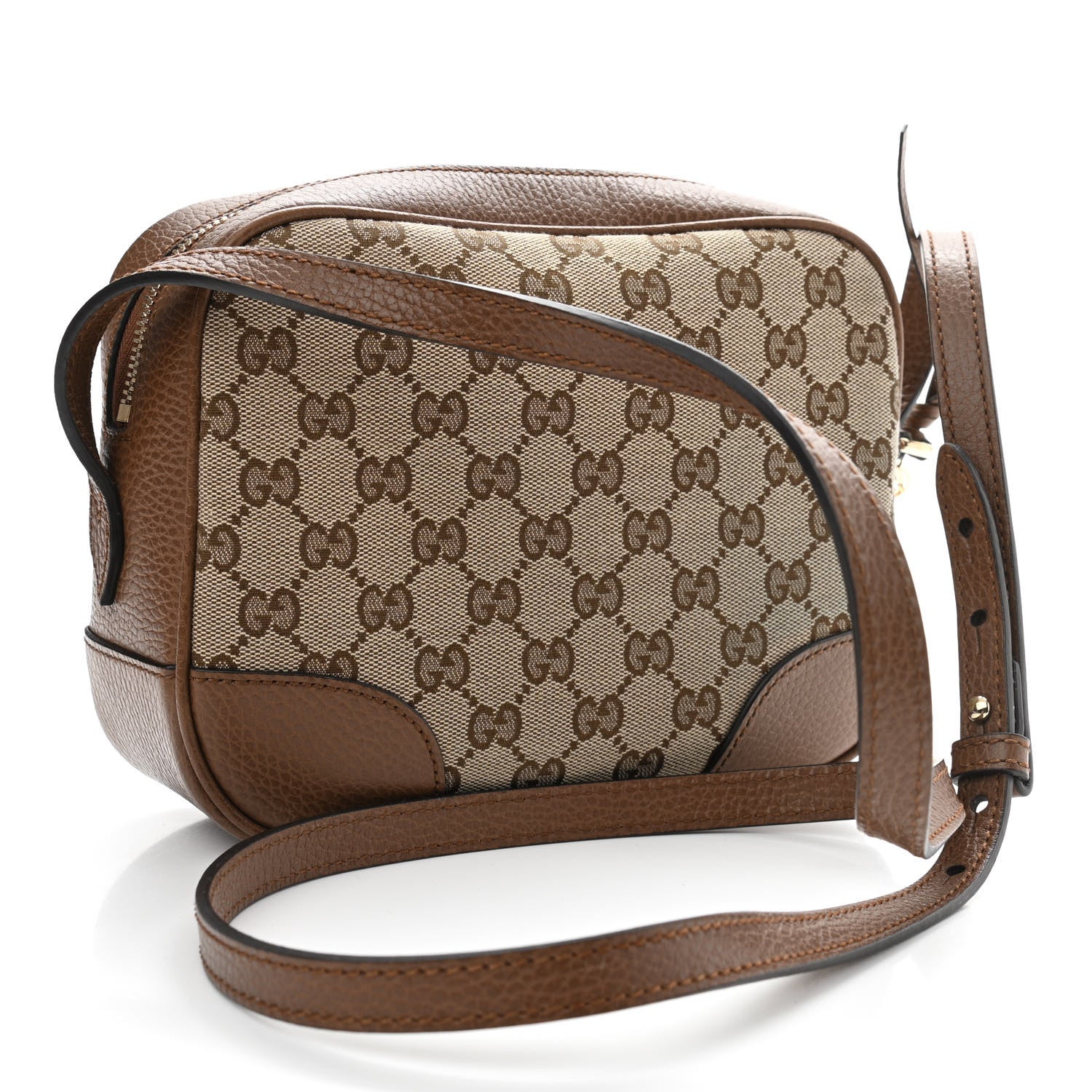 Gucci Monogram Mini Bree Messenger Bag Beige Tabacco 3 of 13