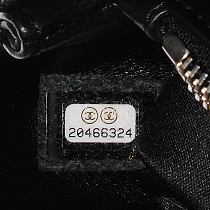 Chanel Lambskin Quilted Pagode Piping Tote Black 7 of 8