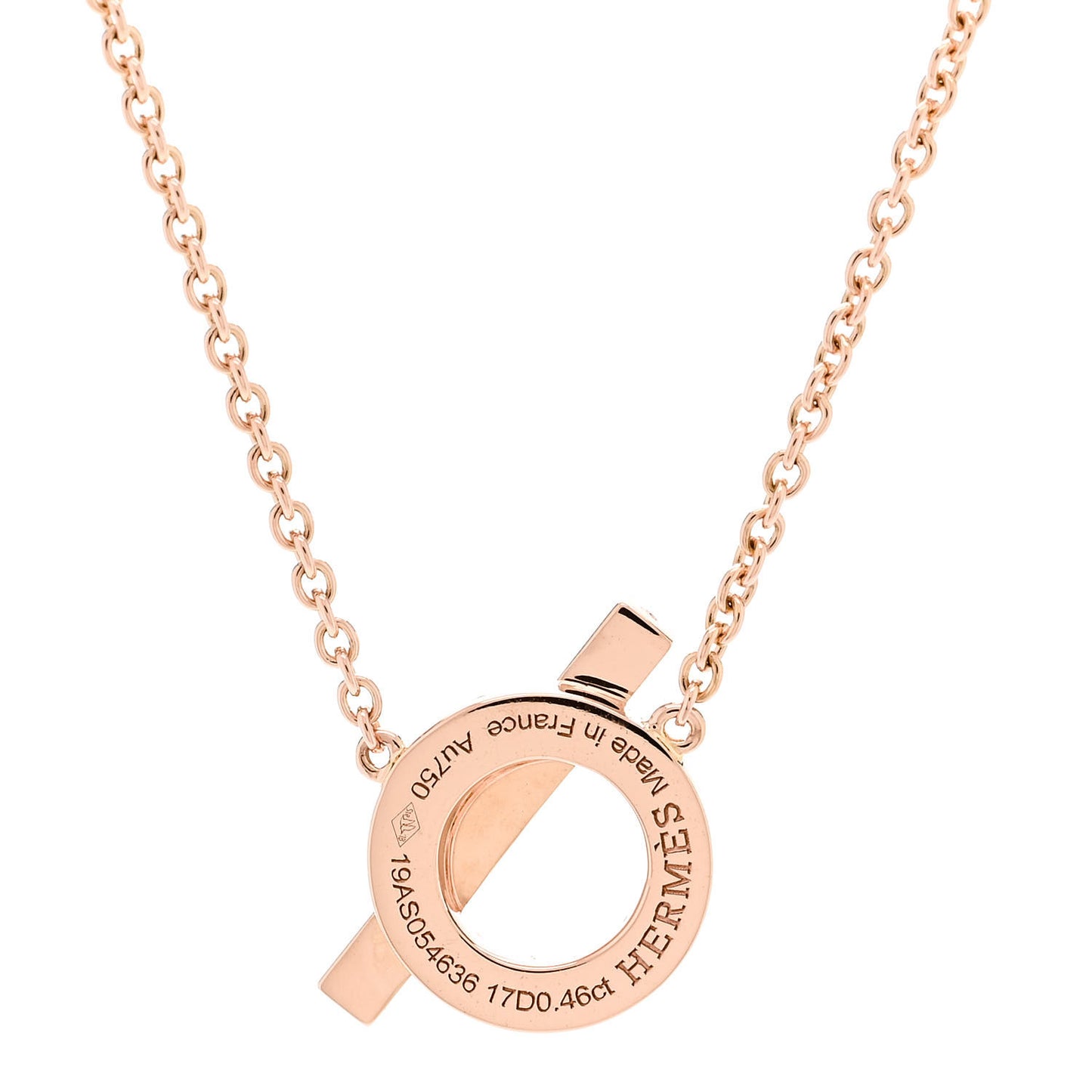 18K Rose Gold Diamond Finesse Pendant Necklace