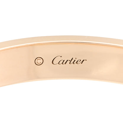 Cartier 18K Yellow Gold 4 Diamond LOVE Bracelet 16 7 of 10